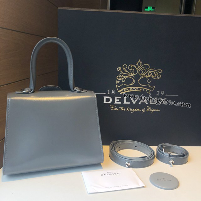 Delvaux頂級原單Brillant box皮雙環白色手提女包 德爾沃專櫃經典款Brillant PM包袋 bxs1121